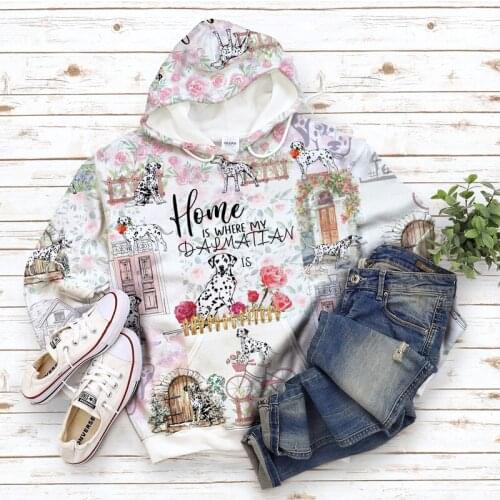 Anime Printing Sport Hoodies Printing Pullovers Casual Cartoon Dog Women Hip Hop Outdoor Clothing Streetwear