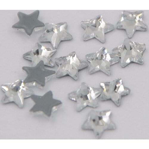 AAAA+ Best Quality 5mm Star shape Crystal Clear DMC Hot Fix Rhinestone More Shiny Super Bright Hotfix Iron On Stones