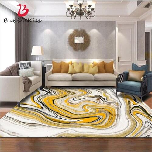Bubble Kiss Nordic Abstract Sea Water White Yellow Pattern Carpets for Living Room Customized Home Decor Kids Room Decor Rugs