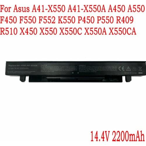 High Quality battery For Asus A41-X550 A41-X550A A450 A550 F450 F550 F552 K550 P450 P550 R409 R510 X450 X550 X550C X550A X550CA