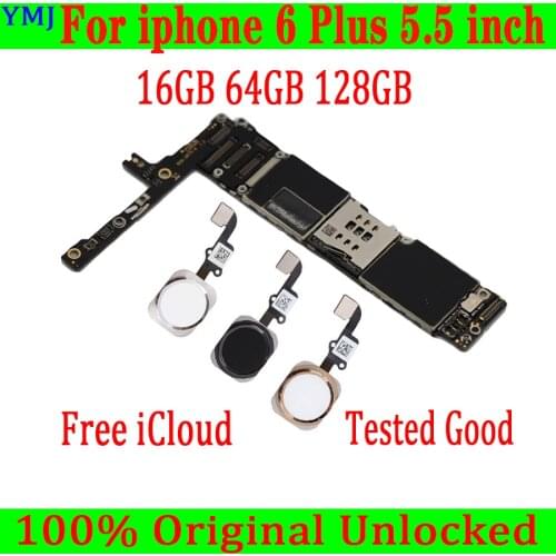 For iPhone 6 Plus motherboard 100% original unlocked for iphone 6 Plus motherboard function good quality motherboard plate