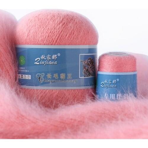 50+20g/set soft mink wool hand-knitted luxury long-wool cashmere Crochet knitted yarn suitable Scarf Cashmere