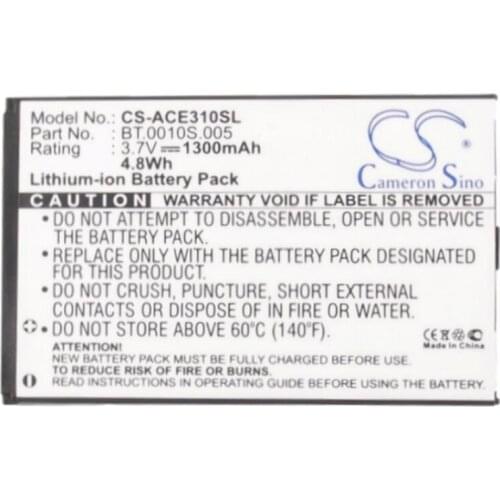 Cameron Sino 1300mAh battery for ACER beTouch E210 C6 E210 E310 E310F BAT-310 (11CPS/42/61) BT.0010S.002