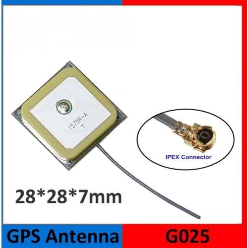 10cm IPEX interface 1575.42Mhz GPS active antenna ceramic built-in internal Antenna 28*28*7mm G025 SIM808 SIM868 NEO-6M NEO-7M