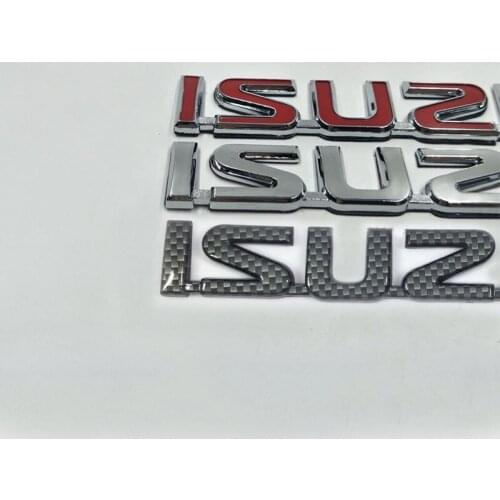 For ISUZU D-MAX D MAX MU-X MU X Emblem rear tailgate logo stickers trunk name plate