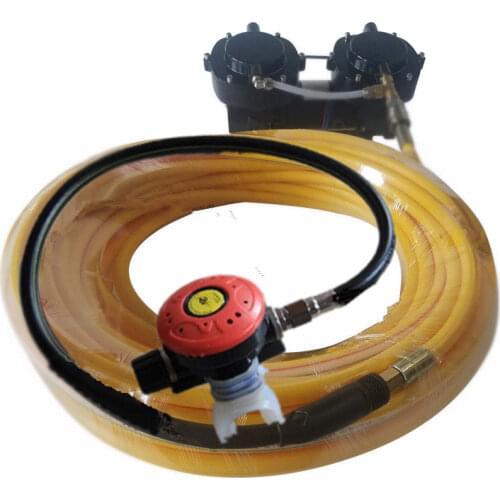 Diving Hookah 12A12v 24v 160w Oil Free Electric Diaphragm Vacuum Pump for Third Lung Serface Diving System with Hose Regulator