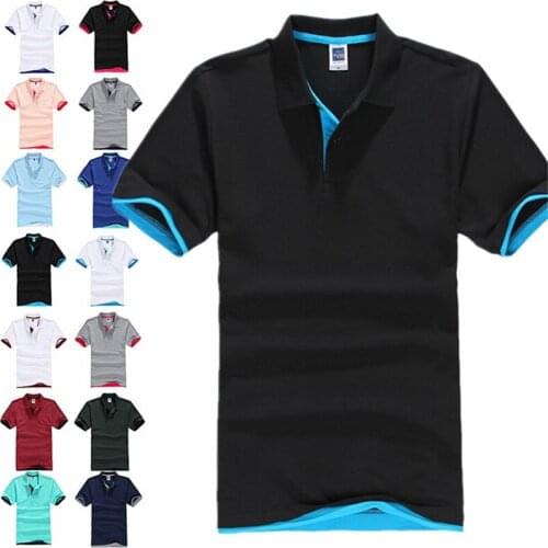 Summer Classic Cotton Golf Wear T Shirt Running Men Breathable Short Sleeve Tops Tees Sport Fitness Golf Tennis Jerseys T Shirts