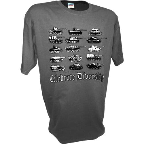 Tee Shirt O-Neck Tshirt Panzer Panther Tiger Jagdpanther Wot Army Tanks Ww2 135 Scale Rc Model Heng Men T-shirt