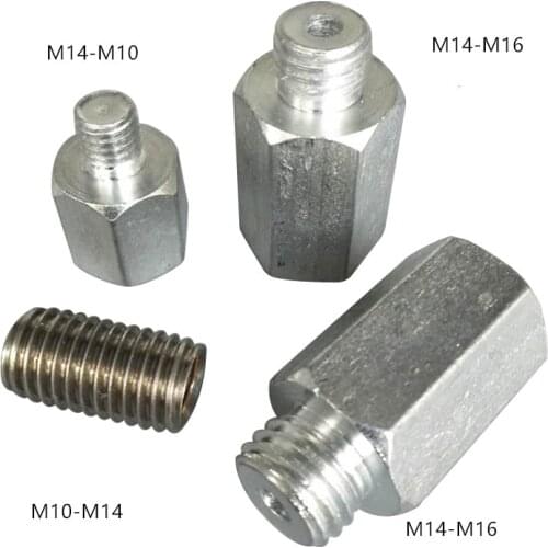 M10 M14 Angle Grinder Polisher Interface Connector Converter Adapter Screw Connecting Rod Power Tool Accessories Thread Adapters