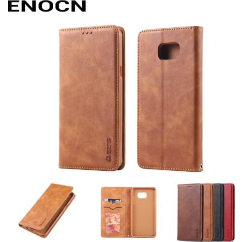 Magnetic Flip Case For Samsung Note5 Case Samsung Note5 Cover Leather Wallet Card Slots Luxury Retro Folding Phone Case