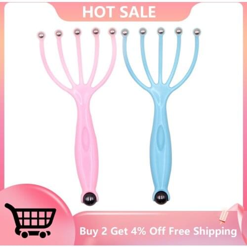 Head Relax Massager Anti-stress Pain Relief Healing Octopus Scalp Relax Spa Stimulate Blood Circulate Headache Neck Claw Massage