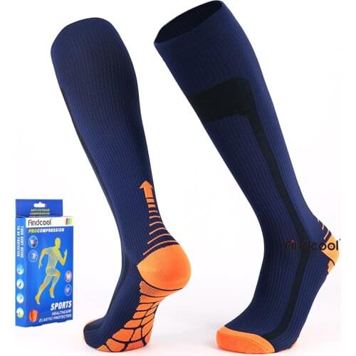 Men Knee High Compression Socks Quick Dry High Quality Leg Support 8811G