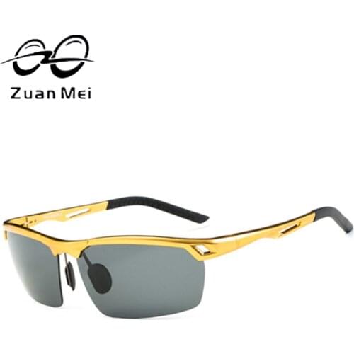 Aluminum magnesium Alloy Mens Polarized Sunglasses Driving Mirror Glasses male Goggles eyewear Fashion Driving Sunglasses ZM26