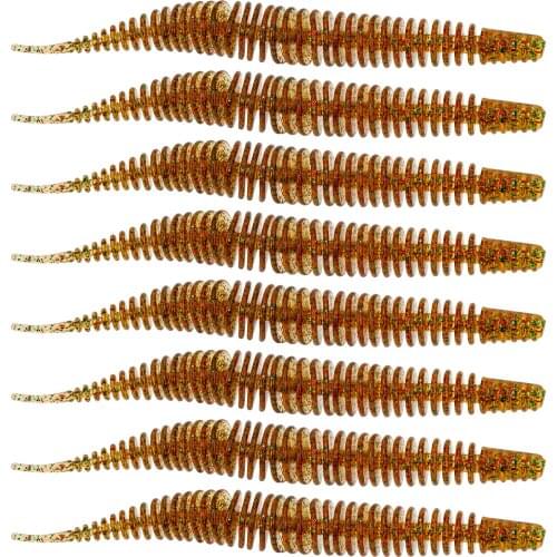 10pcs/lot Fishing Soft Bait Lure 85mm Artificial Baits Wobblers Soft Lure Worm Bass Fishing Soft Baits Tackle