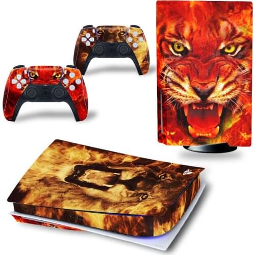 PS5 skin sticker film, suitable for PlayStation 5 console and controller PS5 skin sticker (disk version)