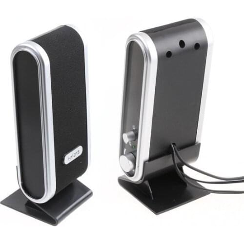 New mini speakers bookshelf loudspeaker 2X 3W cheap portable usb speaker for Phone Laptop PC Computer