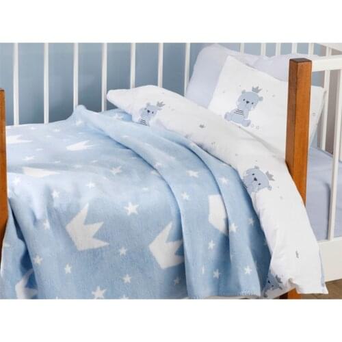 Baby Blue Blanket For Boys Four Seasons Super Soft Multi-Functional For Child Quilts 100*120 Cm