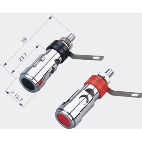 Wholesale 10pcs/lot Binding Post Speaker Terminal Spring Cable HIFI Audio Amplifier