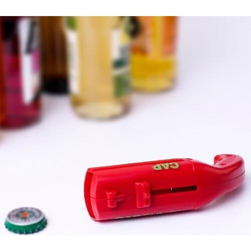 Portable Bottle Opener Cap Launcher Beer Opener Flying Shooter Drink Opening Bar Kitchen Gadget Accessories Tools 130*55*38mm