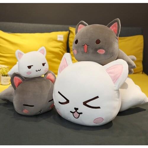 Hot Nice Kawaii Lying Cat Plush Toys Stuffed Cute Cat Doll Lovely Animal Pillow Soft Cartoon Cushion Kid Girls Christmas Gift