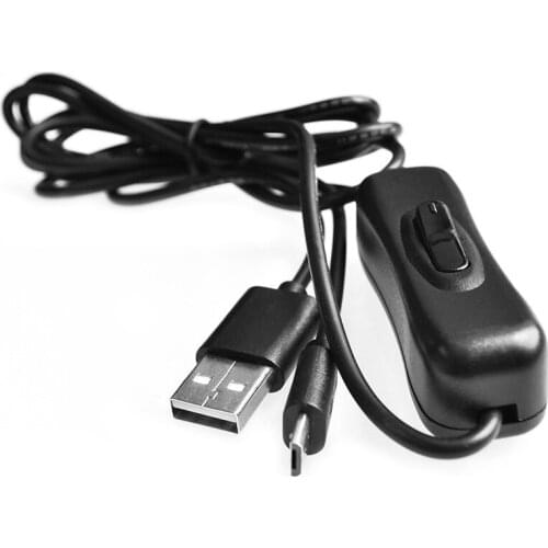 1.5m USB To Micro USB With On / Off Switch Charger Power Cable For Raspberry Pi Durable