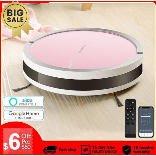 Robot Vacuum Cleaner 270mL Regulation Water Tank APP&WIFI&Echo Control 3200Pa Adjust Suction Auto-Recharge For Pet Hair Carpet