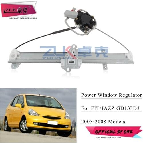 ZUK Front Right Power Window Regulatora Assy Window Lever OE#72210-SAG-H01 For HONDA FIT JAZZ 2005 2006 2007 2008 GD1 GD3