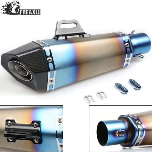 36-51MM Universal Motorcycle Exhaust Pipe muffler Dirt Bike With DB Killer For Suzuki Bandit 600YAMAHA YBR 125 Honda VFR 800