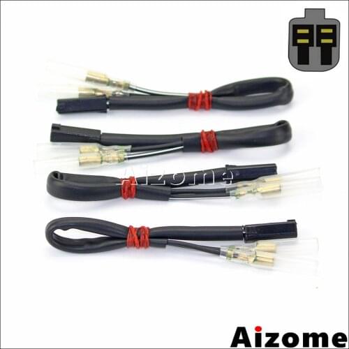 Rear Turn Signals Adapters LED Indicator Leads For Suzuki LS650 P L1 L4 Boulevard S40 K4 Savage VS800 GL Intruder Boulevard S50