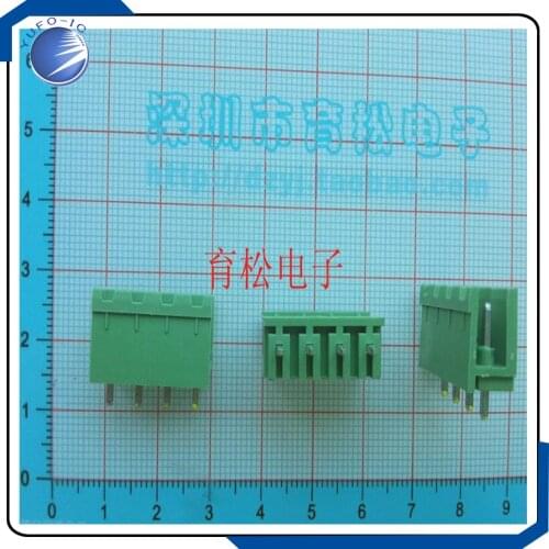 10PCS/LOT Straight pin socket 2EDGK 5.08 4P 300V10A connector plug type connection terminal 10