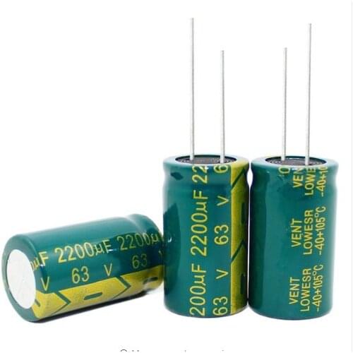 100PCS-10PCS 63V2200uf 2200uf 63V Electrolytic Capacitors best quality 18*31MM