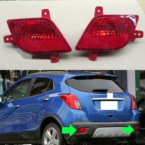 Fit For Buick Encore 2013 2014 2015 Car Rear Bumper Tail Fog Light Cover Without BULBS 2pcs