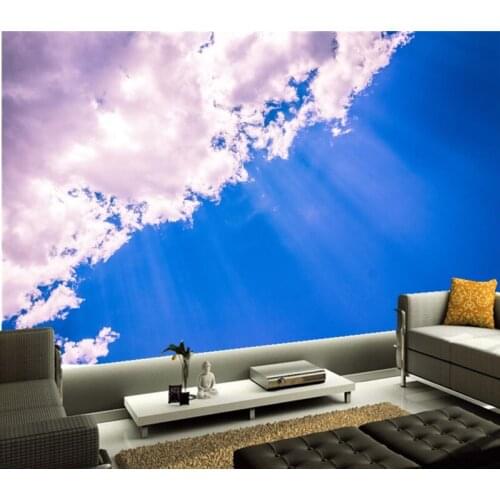Custom 3D murals,Sky Clouds Rays of light Nature wallpapers Nature papel de parede,living room TV wall bedroom wallpaper