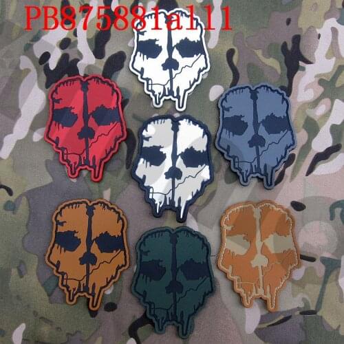 3D PVC Patch Ghosts Morale Military Rubber patch
