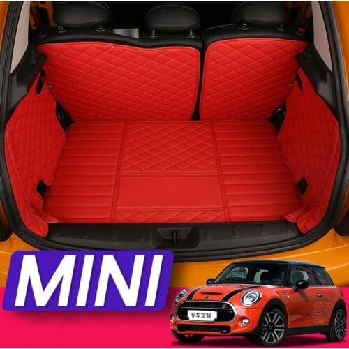 3D Special Waterproof Boot Carpets Cargo Rugs Full Set Car Trunk Mats for MINI COOPER CLUBMAN COUNTRYMAN F54 F55 R56 F56 F60 R61