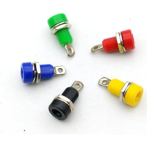 500pcs Copper 4mm Banana Speaker Jack Female Socket Test Connector