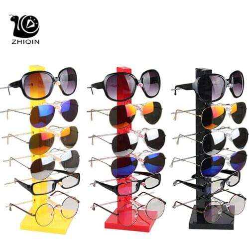 6 Layer Plastic Glasses Display Sunglasses Display Glasses Organizer Holder Jewelry Glasses Storage Display Stand Rack