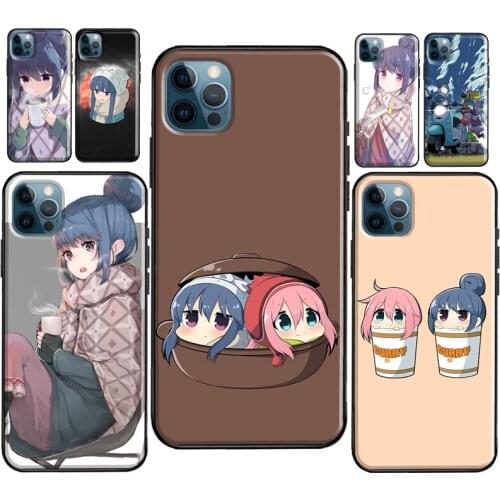 Rin Shima Yuru Camp Anime For iPhone 12 mini Pro Max Case For iPhone 11 Pro Max SE 2020 XR X XS 6S 7 8 Plus Cover