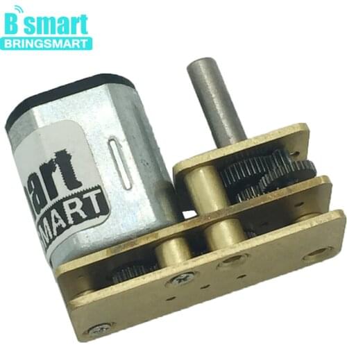 Bringsmart Electric Motor 3V 6V 12V DC with Reversed Gear Motor Reducer DIY Mini Parts Micro Metal Gear Mini Fan Car Boat N20
