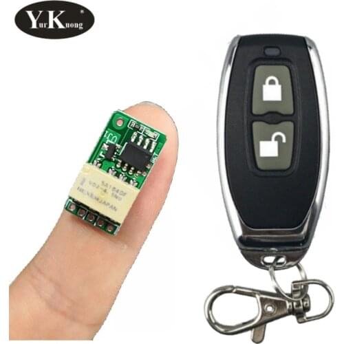 Power Saving Mini Relay Contact RF Wireless Switches 3.7v4.2v5v6v7.4v9v12v 433 Smart Home Small Tiny Remote Switches ASK T