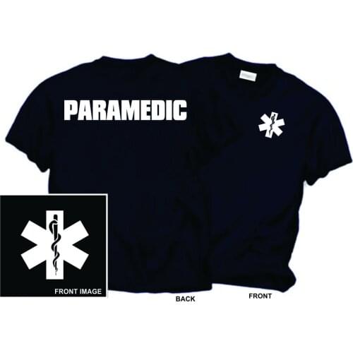 Paramedic Navy Blue Job or Duty T-Shirt Summer Cotton O-Neck Short Sleeve Mens T Shirt Gift New Size S-3XL