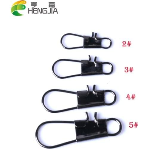 HENGJIA 50PCS/lot Stainless Steel Fishing Connector Pin Rolling Swivel Fishhook pesca fishing accessories tools