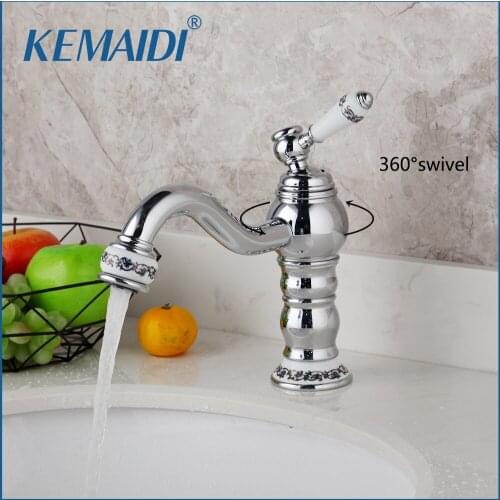 KEMAIDI Chrome Bathroom Basin Faucet Kitchen Faucet Single Handle Mixer Tap Toilet Brass banheiro torneira Water Mixer