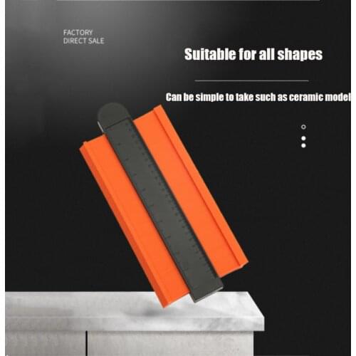 Wider Shape Contour Gauge Profile Duplicator Tool Alloy Edge Shaping Wood Measure Ruler Laminate Tiles Meethulp Gauge