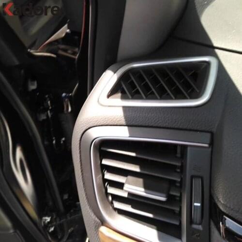 For Honda CRV CR-V 2017 2018 2019 Interior accessories Car dashboard Air Condition Outlet Vent Trim ABS Chrome cover