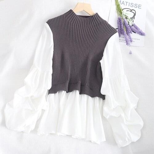 LLLmwybiao Knitted Blouses