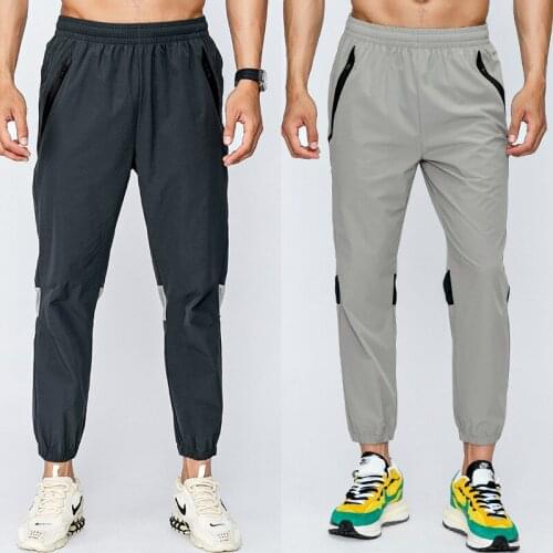 Mens Sports Pants Fitness Long Trousers Quick Dry Breathable Jogging Sportswear Workout Slim-Fit Riding Basketball Pants