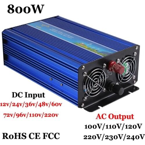 800W off grid inverter, pure sine wave inverter solar and wind system 12V/24V/36V/48V/ DC to AC 100/110/120/220/230/240V