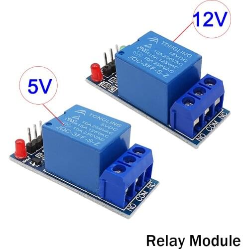 1Piece 5V 12V One Channel Relay Module Low Level trigger Interface Board Shield Relay Module for Arduino DIY