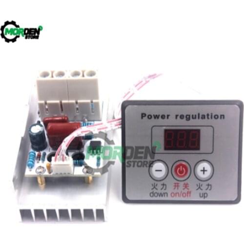10000W AC 220V Power Regulator SCR Voltage Regulator Dimmer Electric Motor Speed Controller Thermostat With Swith